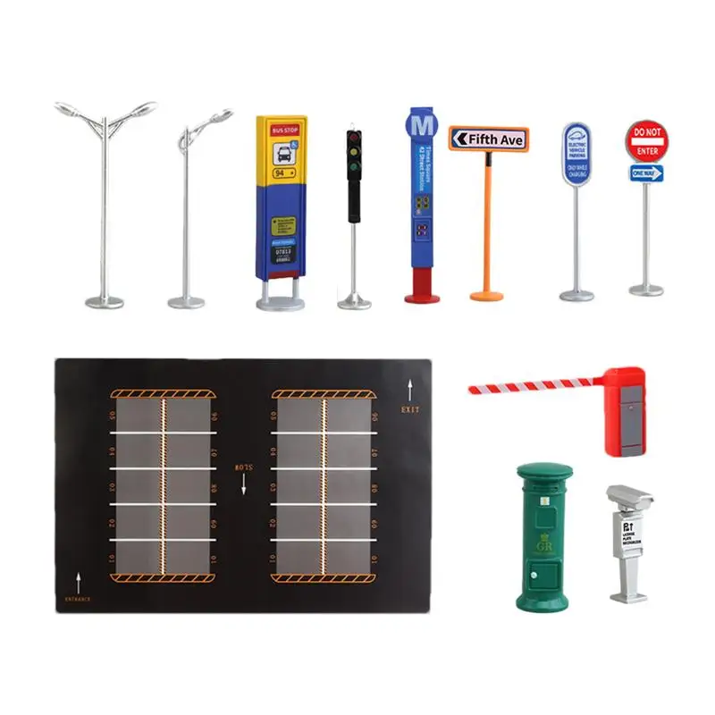 Play Traffic Signs KidsToy Traffic Signs Toy Urban Transportation Model Toys Mini Educational