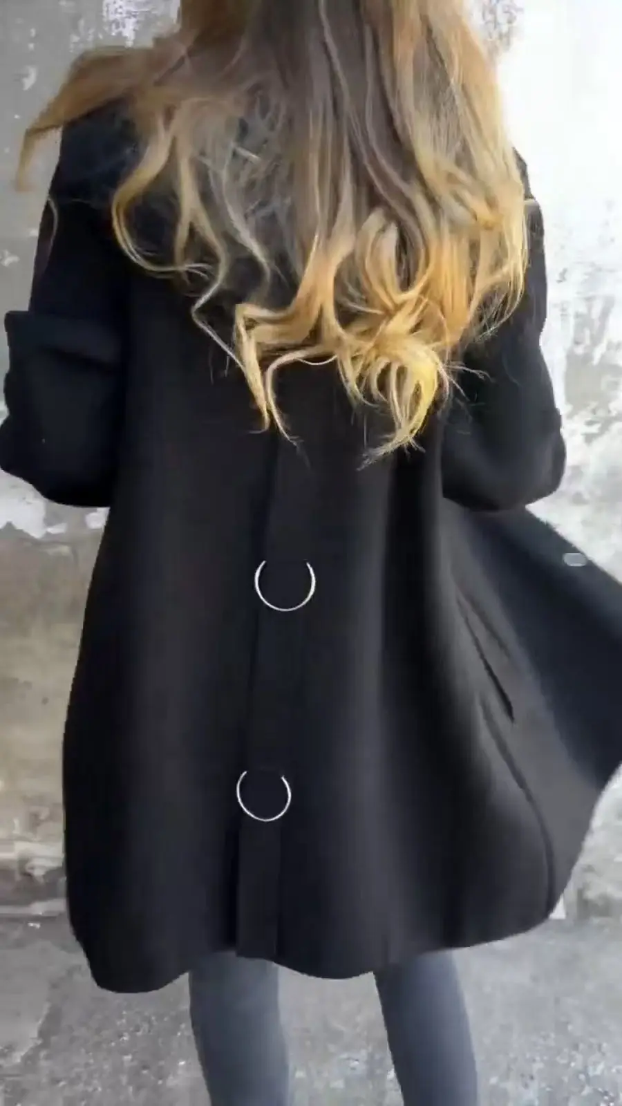 Long sleeve solid colour all season coat.  S-3x image