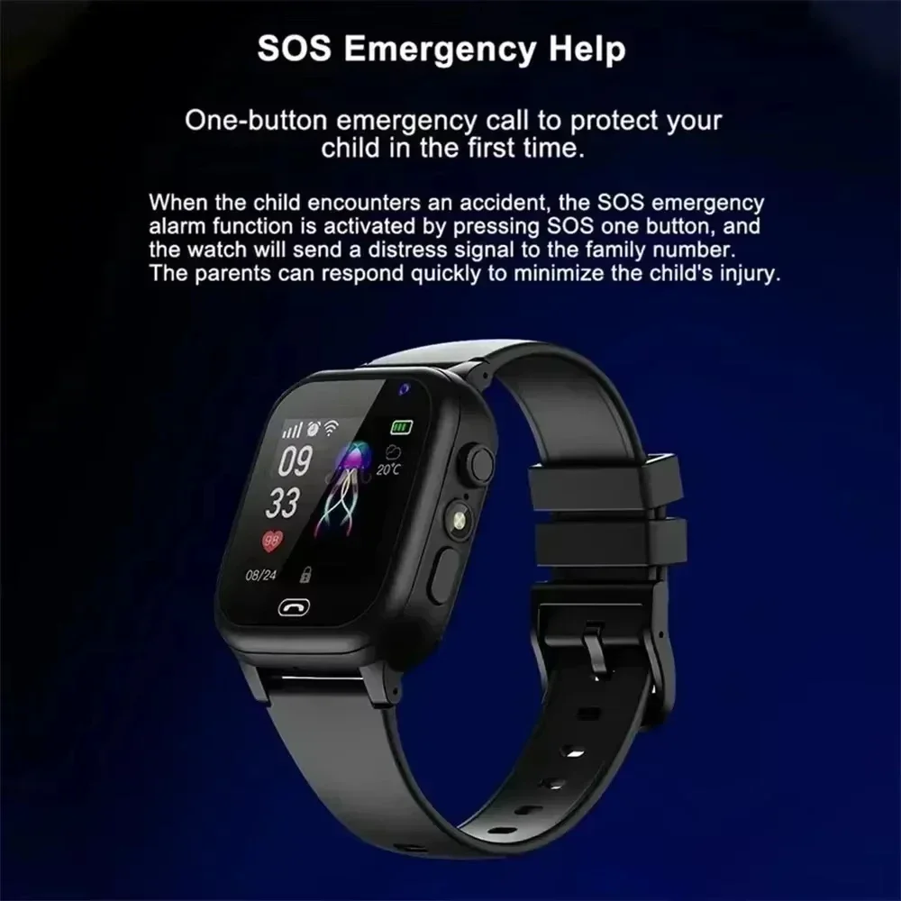 VIVO 4G Kids Smart Watch Mini Kids Phone with Call SOS Camera 3 in 1 Cartoon Watch Girl Boy Birthday Christmas Gift 2026New 4