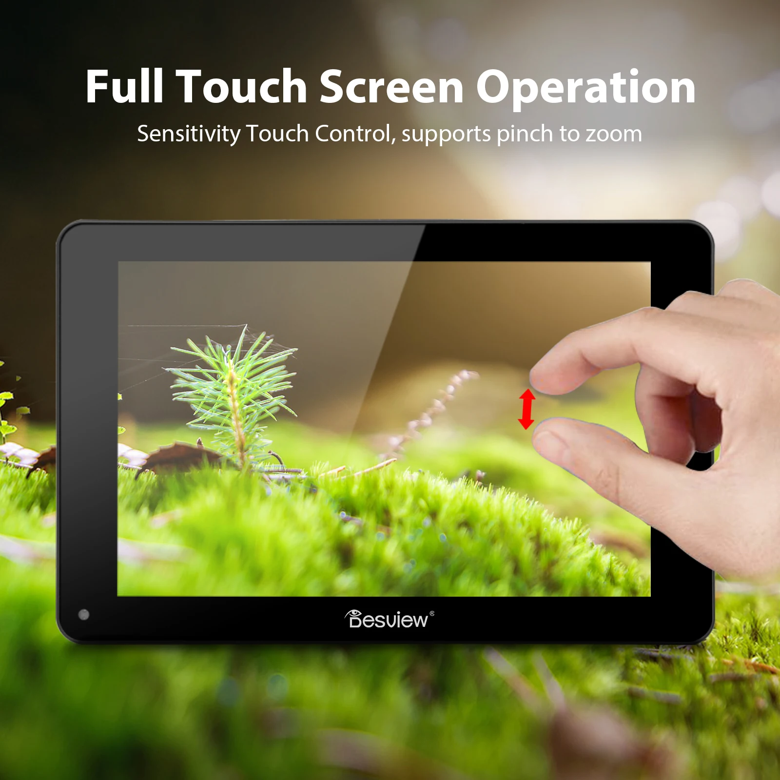 Desview Camera Field Monitor R7II/R7SII 7inch Touch Screen 2600nits 4K HDMI & 3G-SDI 3D LUT All Waveform for DSLR Camera Monitor