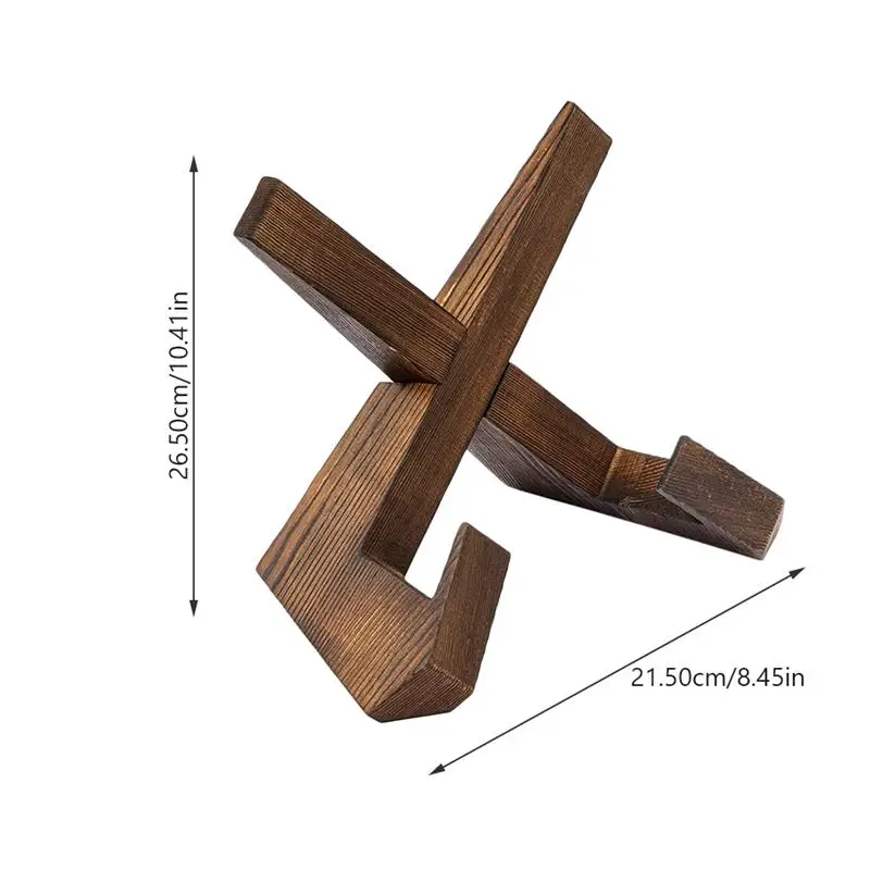Recipe Display Stand Tablet Stand Holder Wooden Cook Book Pine Wood Open Book Pine Charcoal Tabletop Music book holder book stand reading stand