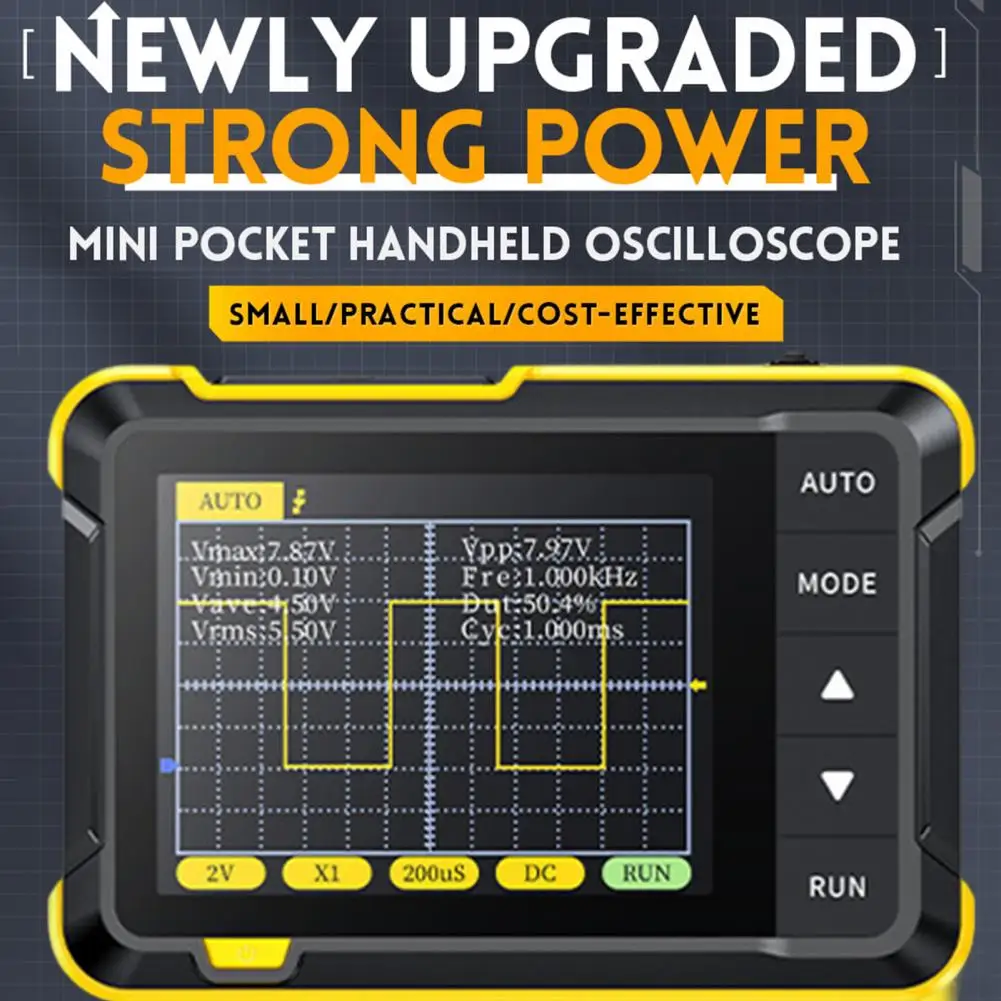

Многоцелевой электронный осциллограф, радиосканер, автоматическая регулировка, 400 В, портативный осциллограф с напряжением, измерительный инструмент