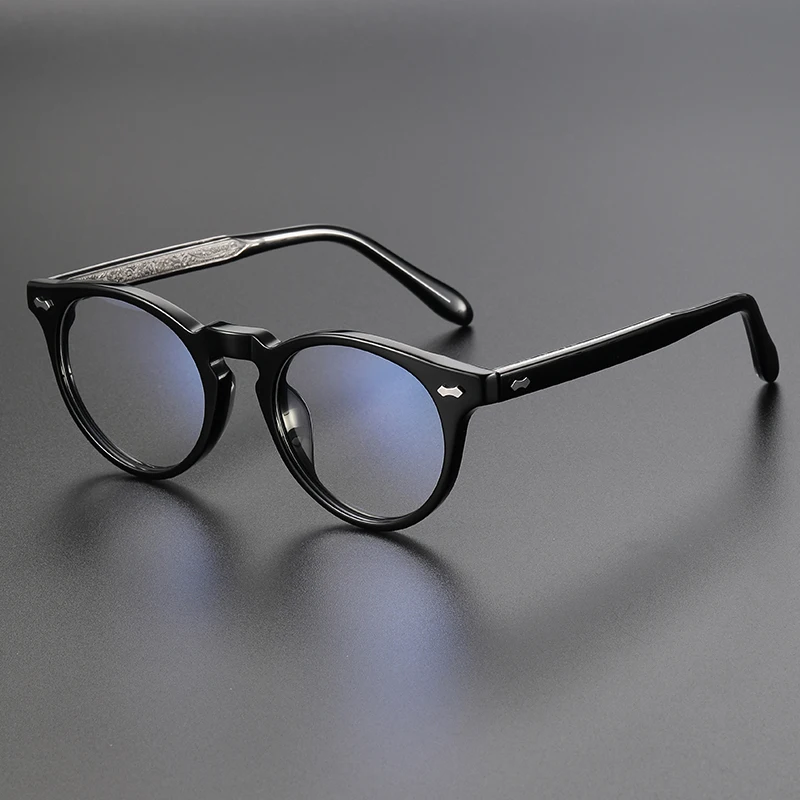 

Women's Eyeglass Frame Round Acetate Japanese Luxury Brand TVR505 Men's glasses Frames Optical Lenses For Men