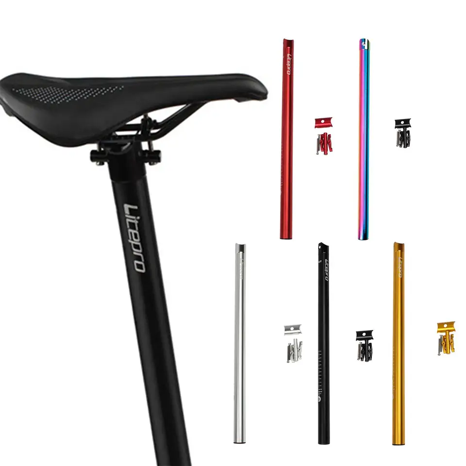 Tube De Selle Vélo YouLpoet – Alliage Aluminium 31,8 X 580 Mm – Léger Et Réglable – Noir/Argent/Rouge/Or