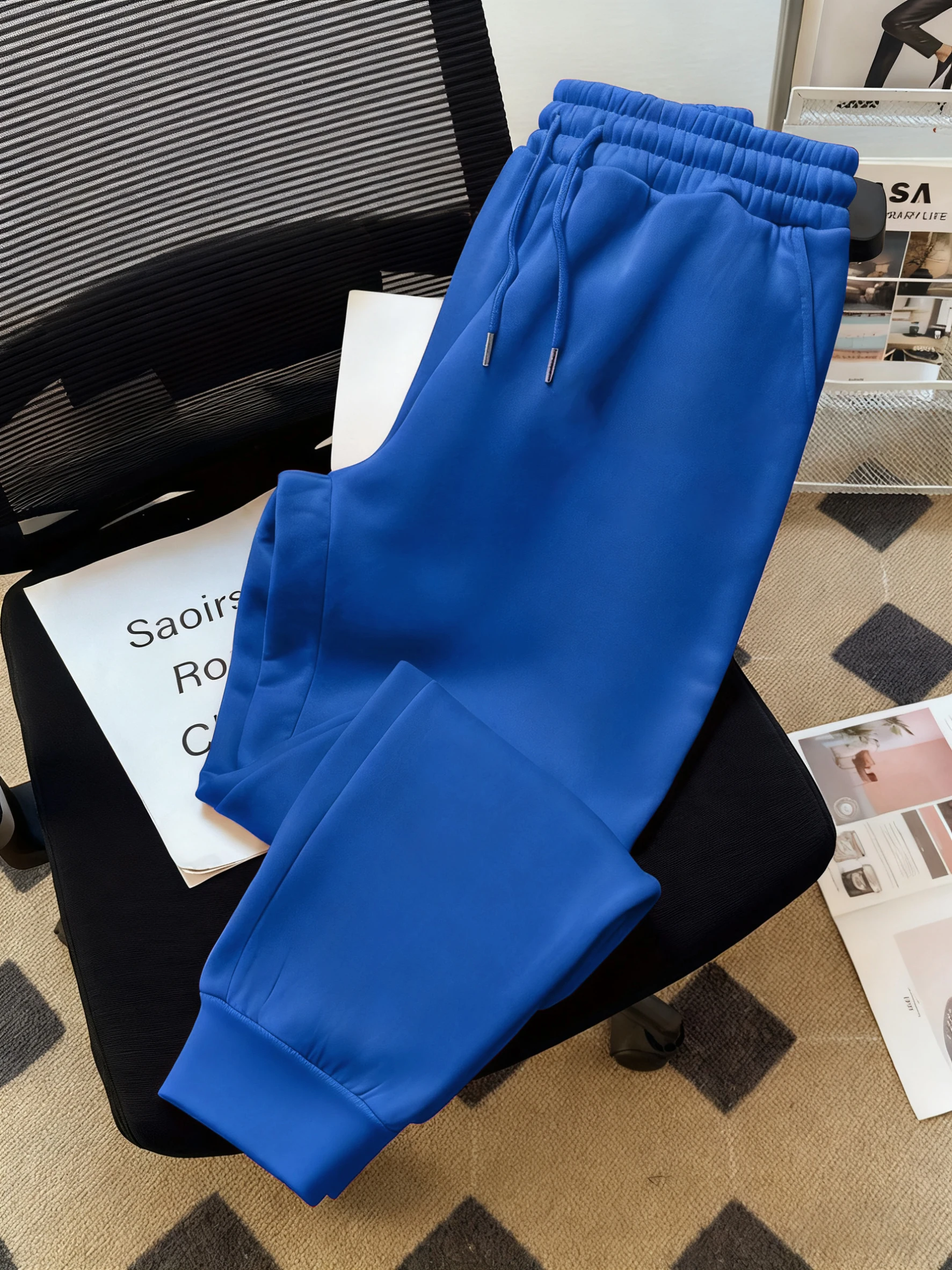 Mann Jogginghose Tasche Jogging Hose Solide Fleece Hose Mode Hosen Herbst Casual Streetwear Bequeme Mehrfarbige Hosen