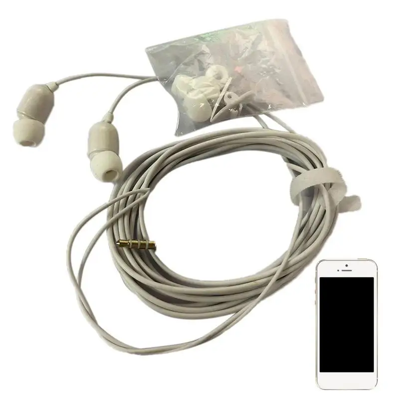 Universal 3.5mm Wired Earphone With Mic 3 Meters Long Stereo Bass Earbuds Stereo Bass Sport Headphones For Huawei For Xiaomi