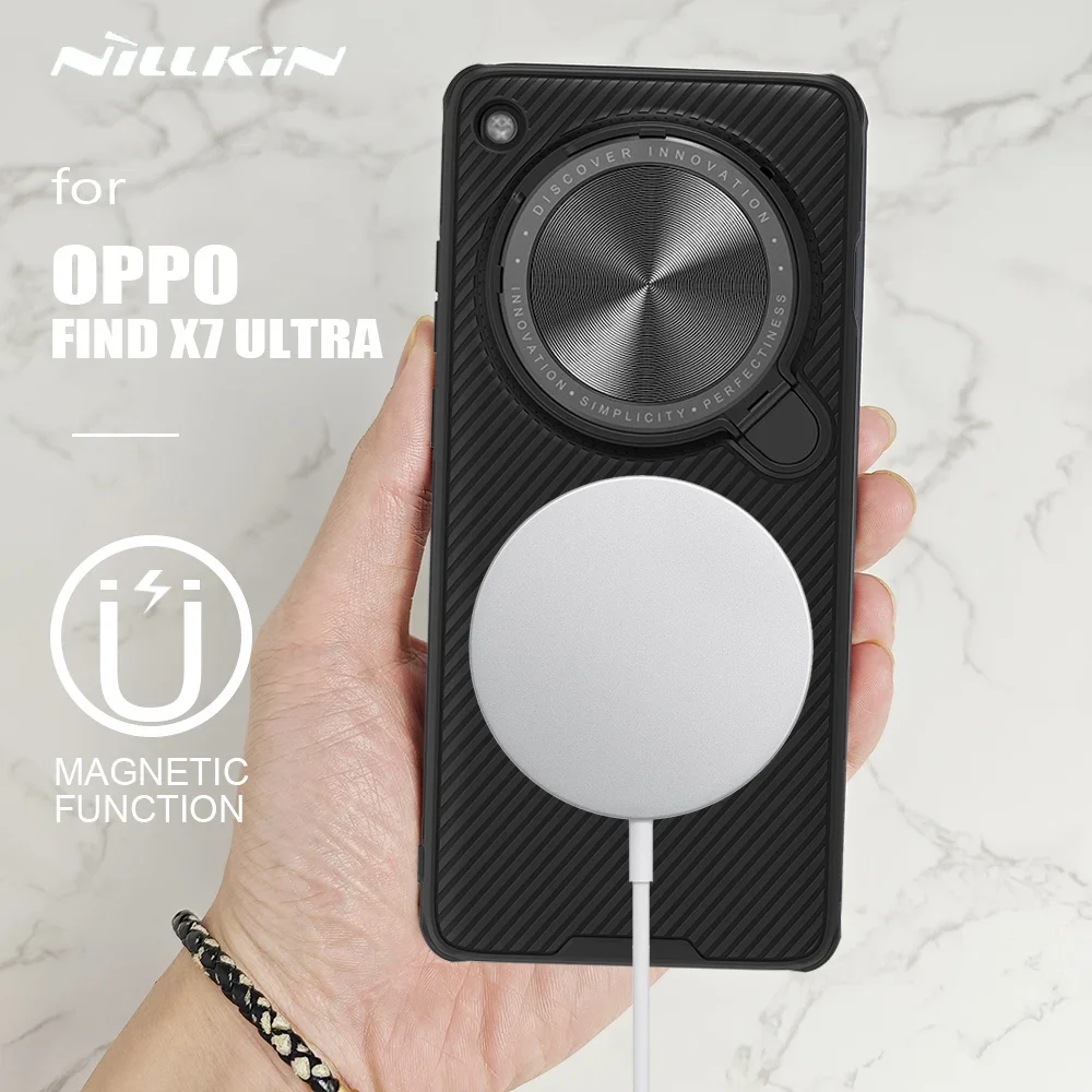 

Для OPPO Find X7 Ultra чехол Nillkin CamShield Prop Magnetic чехол с подставкой для камеры телефона OPPO Find X7 Ultra чехол для объектива