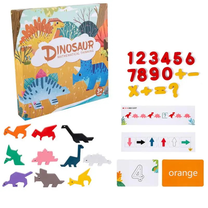 

Counting Dinosaur Sorting Toy Set Dinosaur Educational Toy For Counting Early Learning Montessori Interactive Toys For Age 2-6