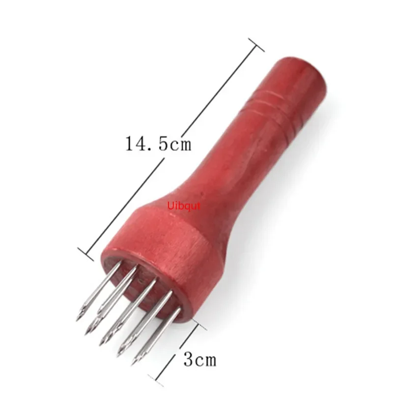 Stainless Steel Meat Needles Pounders Wooden Handle Profession Meat Tenderizer Needle Beef Tender Steak Kitchen Tools meat tenderizer