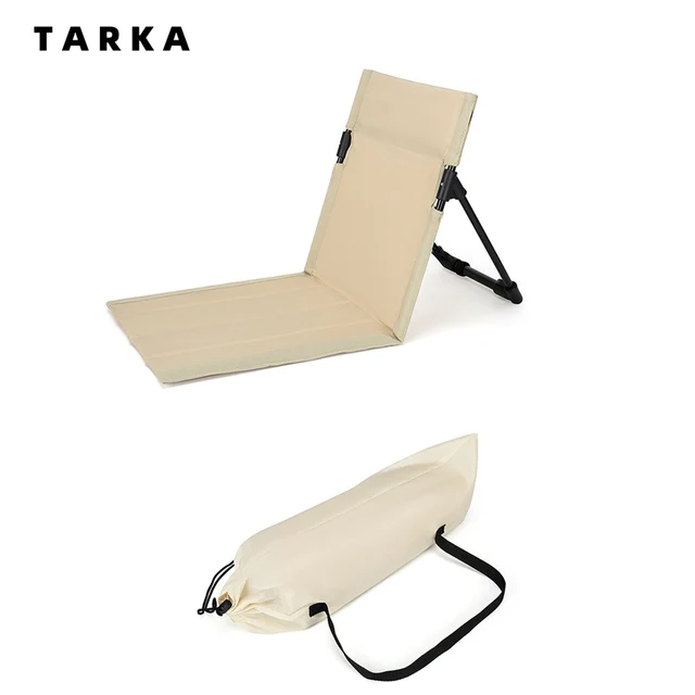 TARKA Camping Single Lazy Chair – Lightweight Folding Beach, Picnic & Park Chair with Backrest 1