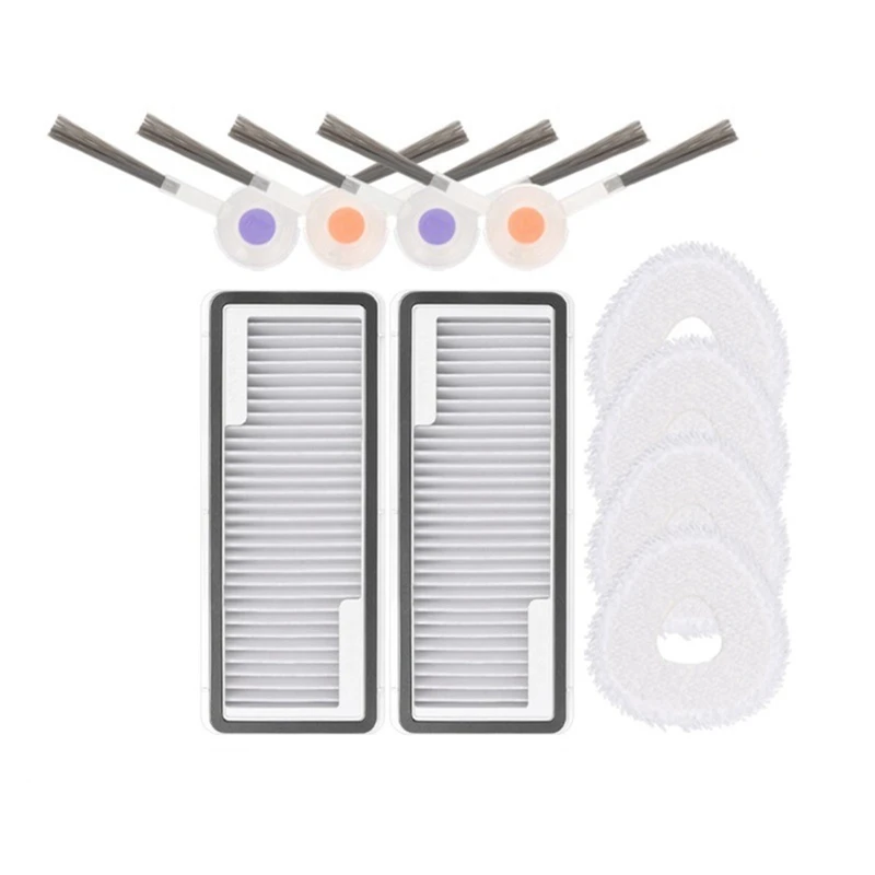 

Аксессуары для робота-пылесоса Narwal J4 / J4 Lite, боковая щетка, насадка на швабру, фильтр, запасные части, аксессуары, 10 шт.