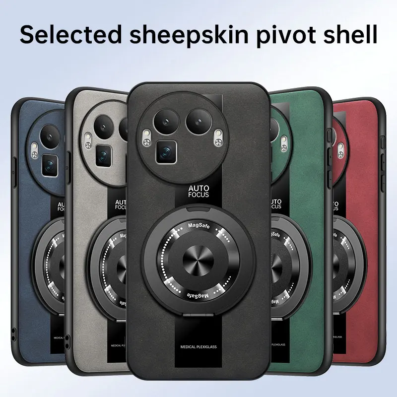 Leather Case with 360° Stand and Shockproof Protection - Anti-fall Design