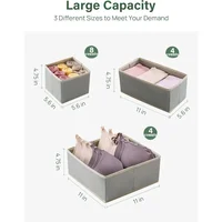 16 Pack Drawer Organizer Clothes, Dresser Drawer Organizers for Clothing Fabric Foldable Closet Organizers and Storage Bins 2