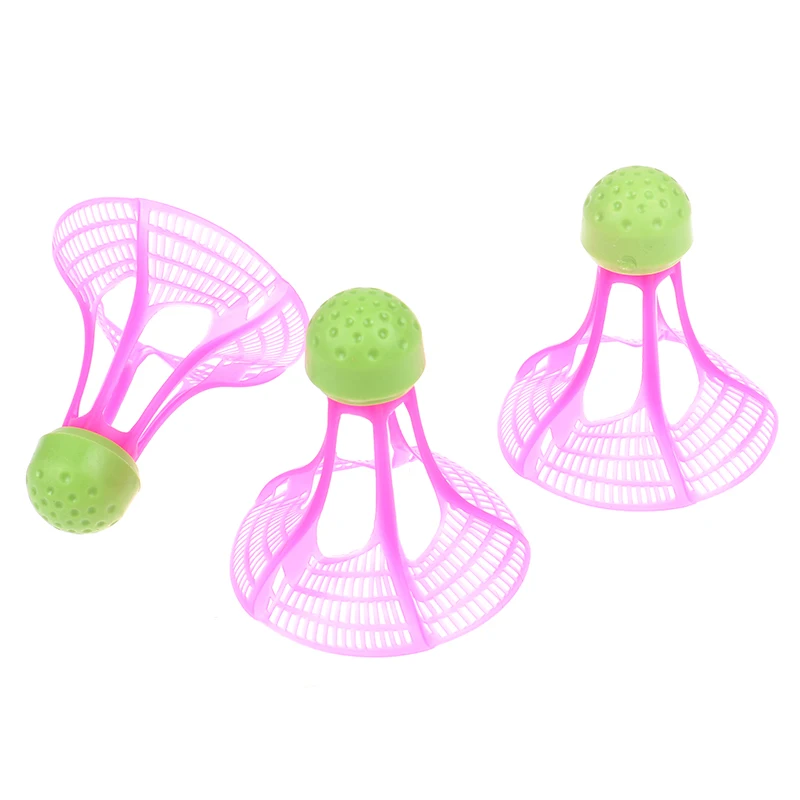 Badminton Shuttlecock 3Pcs/Pack Windproof Badminton Outdoor Badminton Windproof Plastic Ball Nylon Shuttlecock Stable Resistance Sport Training Balls