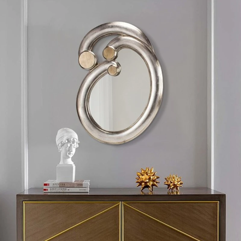 

Wall Vintage Decorative Mirror Aesthetic Irregular Shower Decorative Mirror Bedroom Espejo Pared Home Decoration Luxury YY50DM