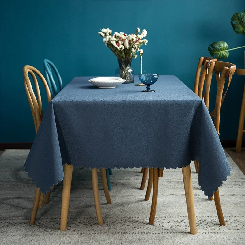 

Table cloth is oil resistant, waterproof, and wash free. Modern, simple, color technology cloth. Tea table cloth cover cloth