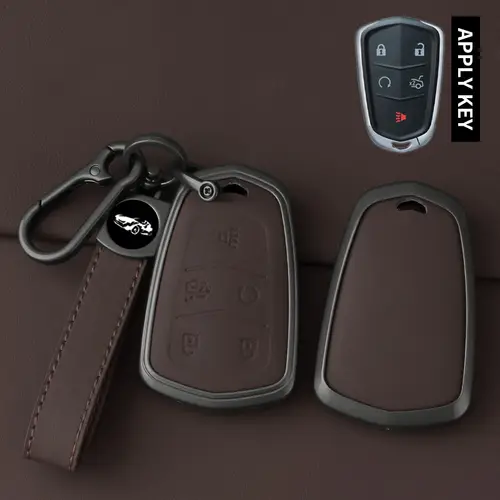 High Quality Leather Metal Car Key Case Cover Shell Fob for Cadillac 2015-2019 Escalade ATS CTS CT6 XTS XT5 SRX 3 4 5 6 Buttons - Image 13
