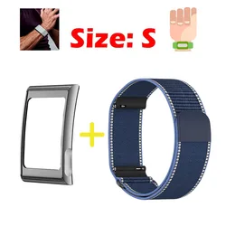 Nylon Breathable Sports Strap with Leather Magic Buckle - Helio Strap (S - Blue)