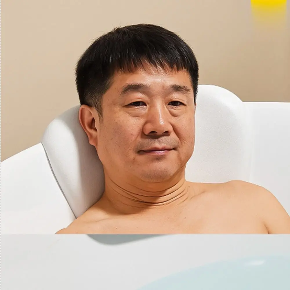 ปฏิบัติลื่นหมอนอ่างอาบน้ําการออกแบบตามหลักสรีรศาสตร์ Comfort หมอนสปาความยืดหยุ่นสูงดูดถ้วย Jacuzzi หมอนรองศีรษะ 1