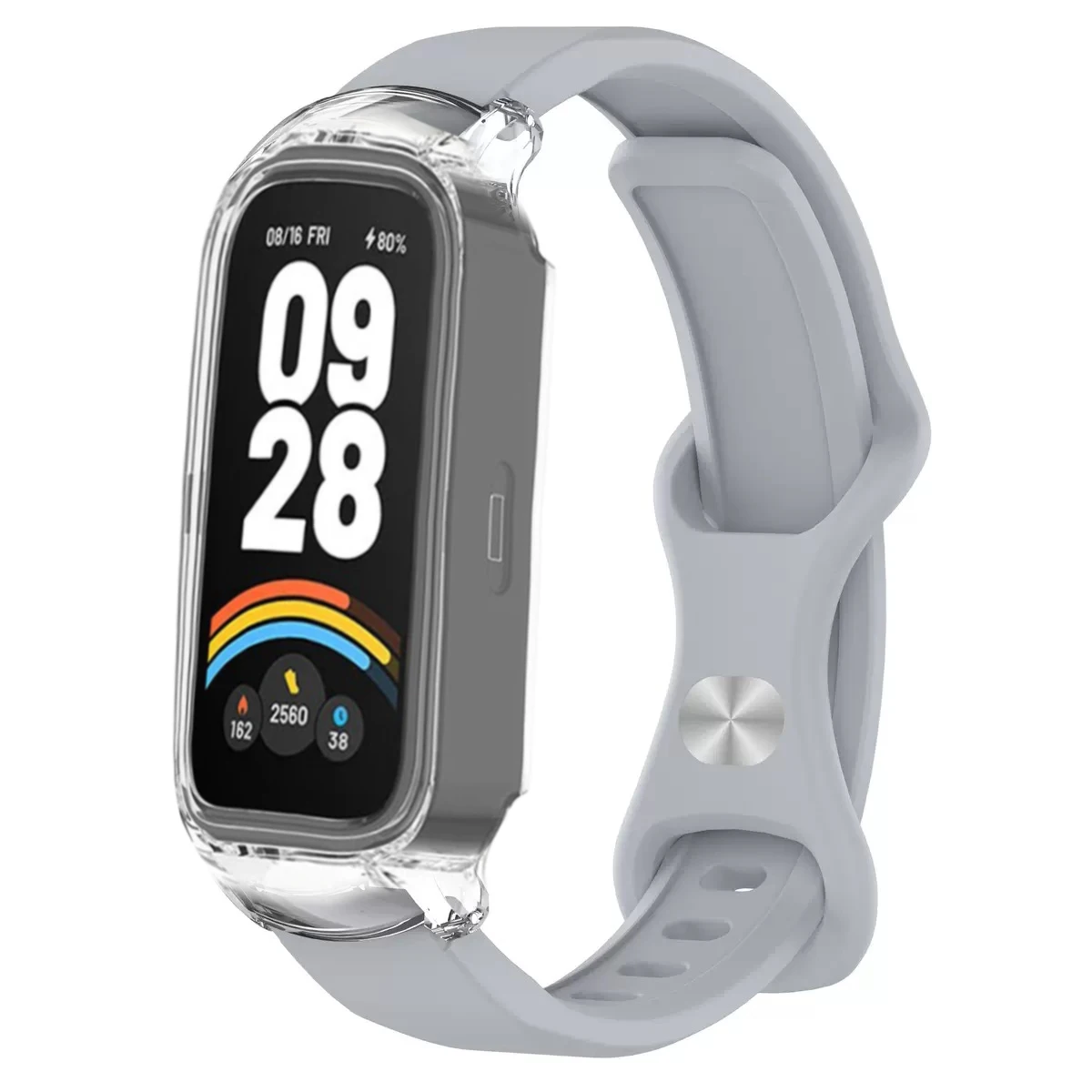 Transparent Silicone Strap and Protective Shell Cover