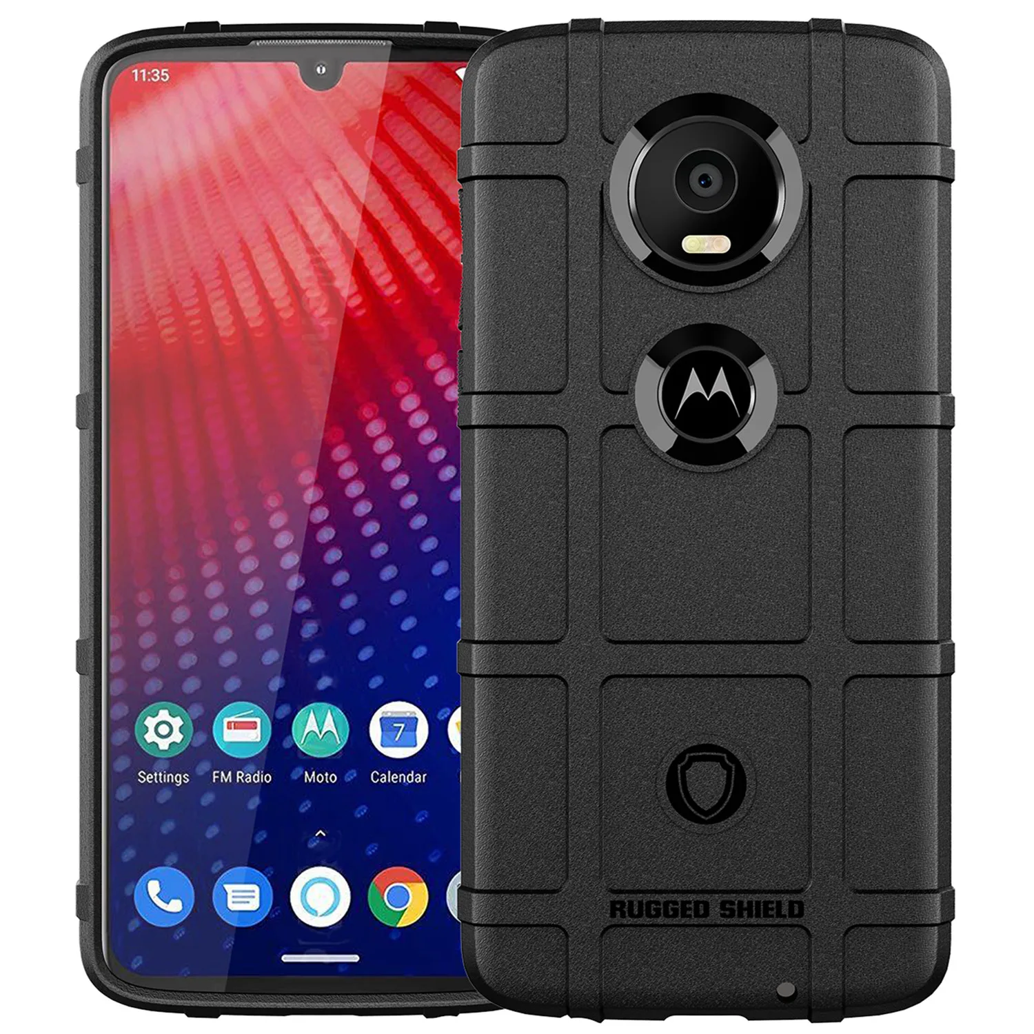 Premium Shockproof Silicone Shield Case for Motorola Z4 Play – Heavy Duty Matte Rubber Protective Back Cover