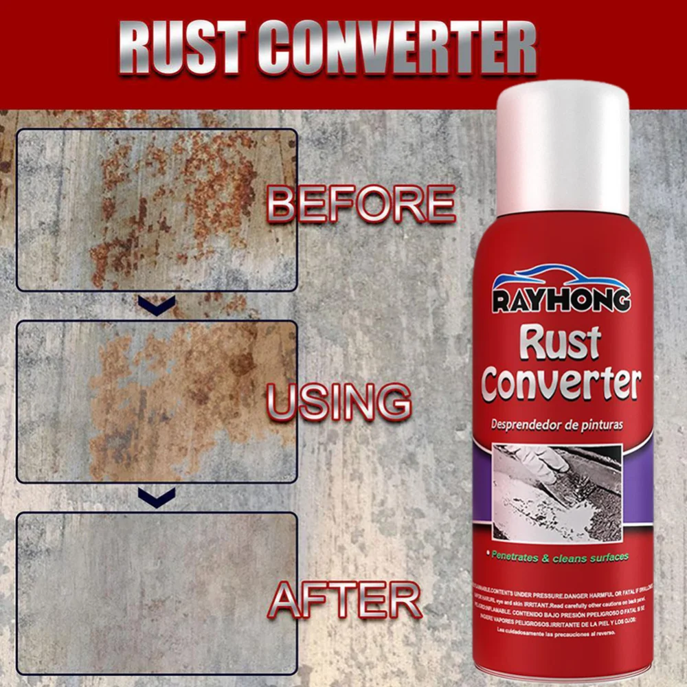 Rust Remover Spray For Cars Metal Etching Rust Neutralizer 120ml  Professional Fast Acting Multi Purpose Safe Rust Stain Remover - AliExpress