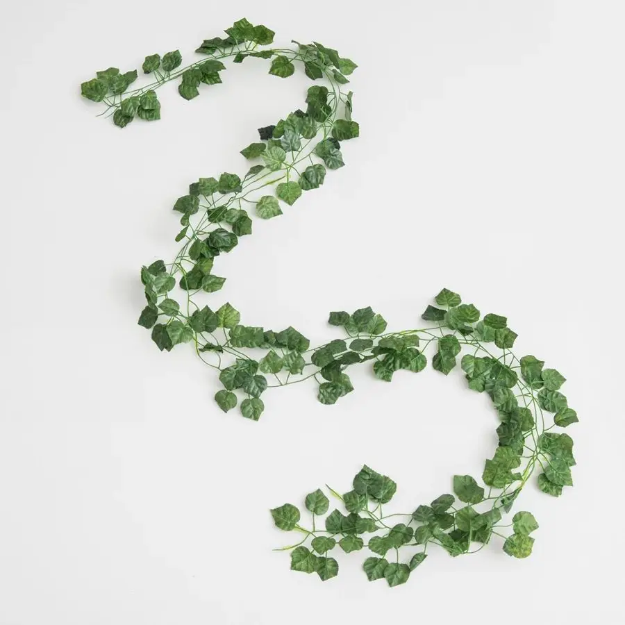 Artificial Plant Green Leaf Vine 2 Meters Centerpiece Wedding Home Outdoor Garden Garland Arch Wall Diy Gift Festival Decoration