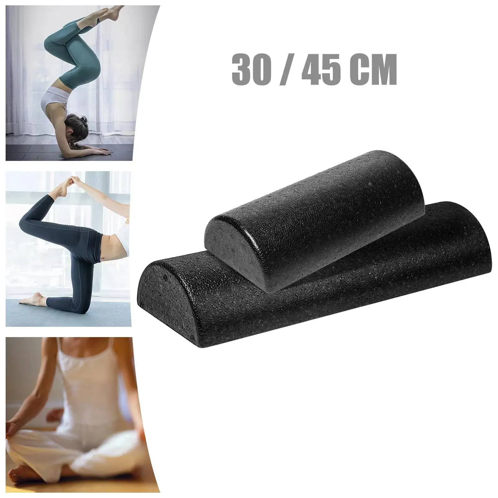 Half Round Yoga Column Roller  Balance Training for Training Yoga Gym Yoga Blocks Deep Tissue Half Back Legs Equipment