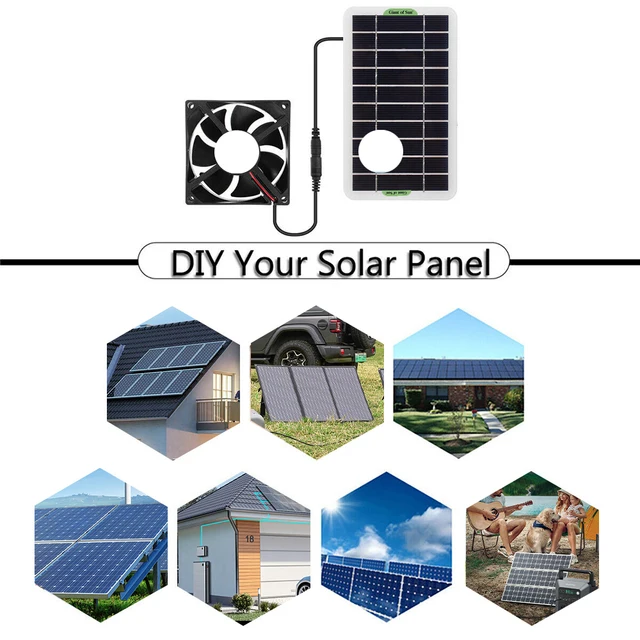 Ventilador Solar 30W Para Gallinero, Casa De Perro O Invernadero - ¡Enfría Sin Electricidad!