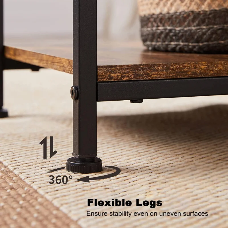 ركن القهوة لطاولة المدخل مع مخرج طاقة لرف التخزين