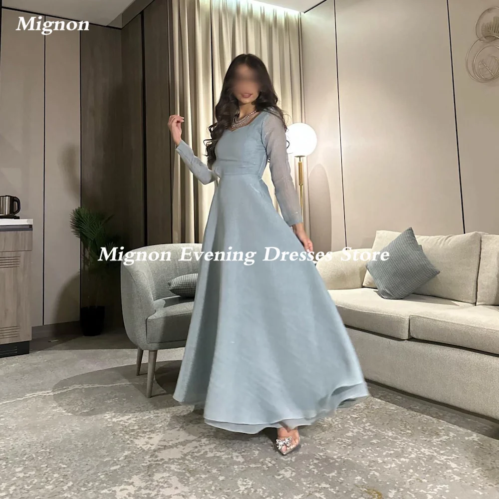 

Mignon Organza A-line Sweetheart Ruffle Formal Prom Gown Ankle Length luxury Evening Formal Elegant Party Dress for Women 2023