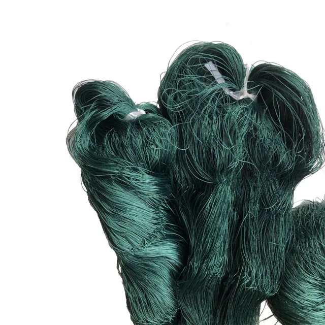 3 Strands Multifilament Nylon Semi-Finished Products Fishing Net 50mm-70mm Mesh Size Fish Network Depth 2m to 3.8m Trammel Net 3