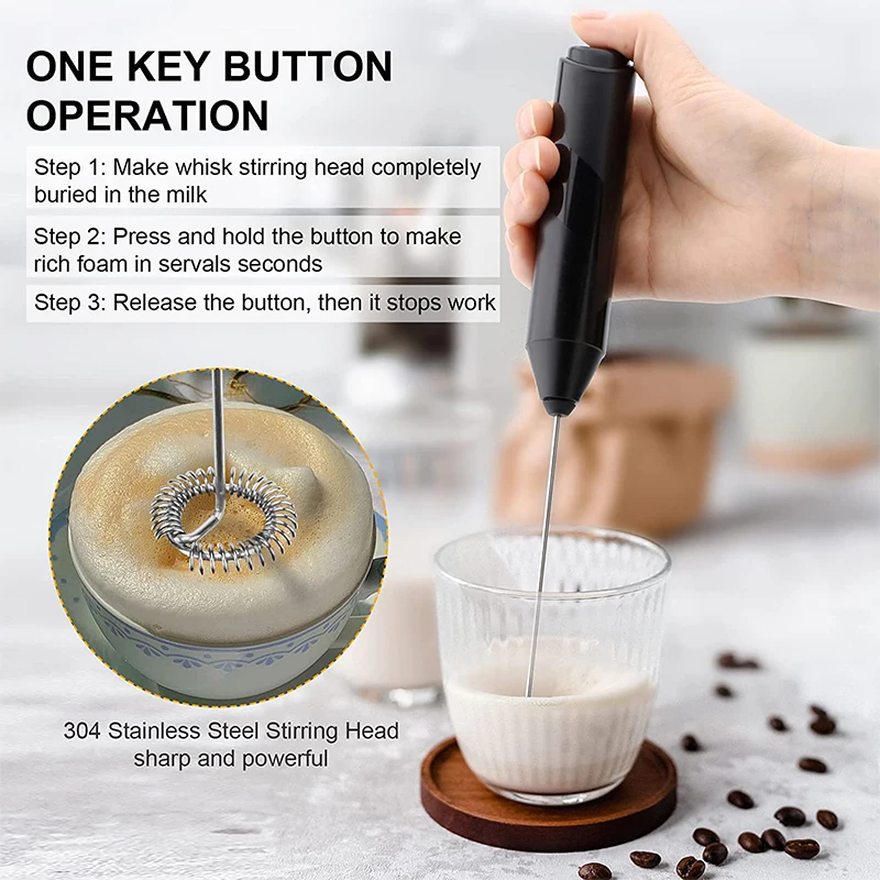 1pc Kitchen Milk Frother for Coffee Stand - Holds Multiple Types of Coffee Frothers - Heavy Duty Stand Ideal for Handheld Frothers