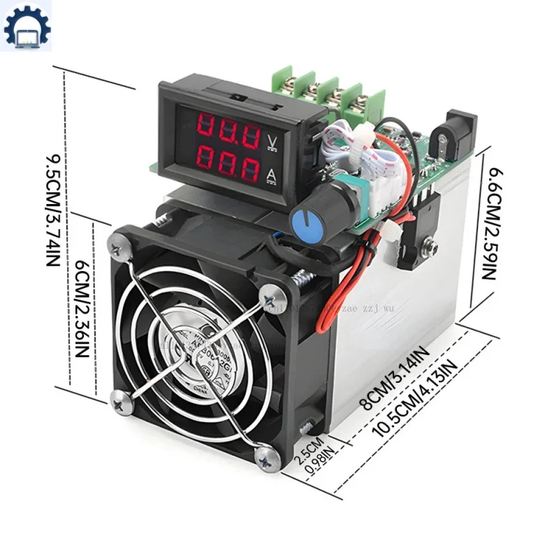 전자 부하 디지털 배터리 테스터 100W 디지털 배터리 전력계 단일 모드 정전류 배터리 감지기 모듈