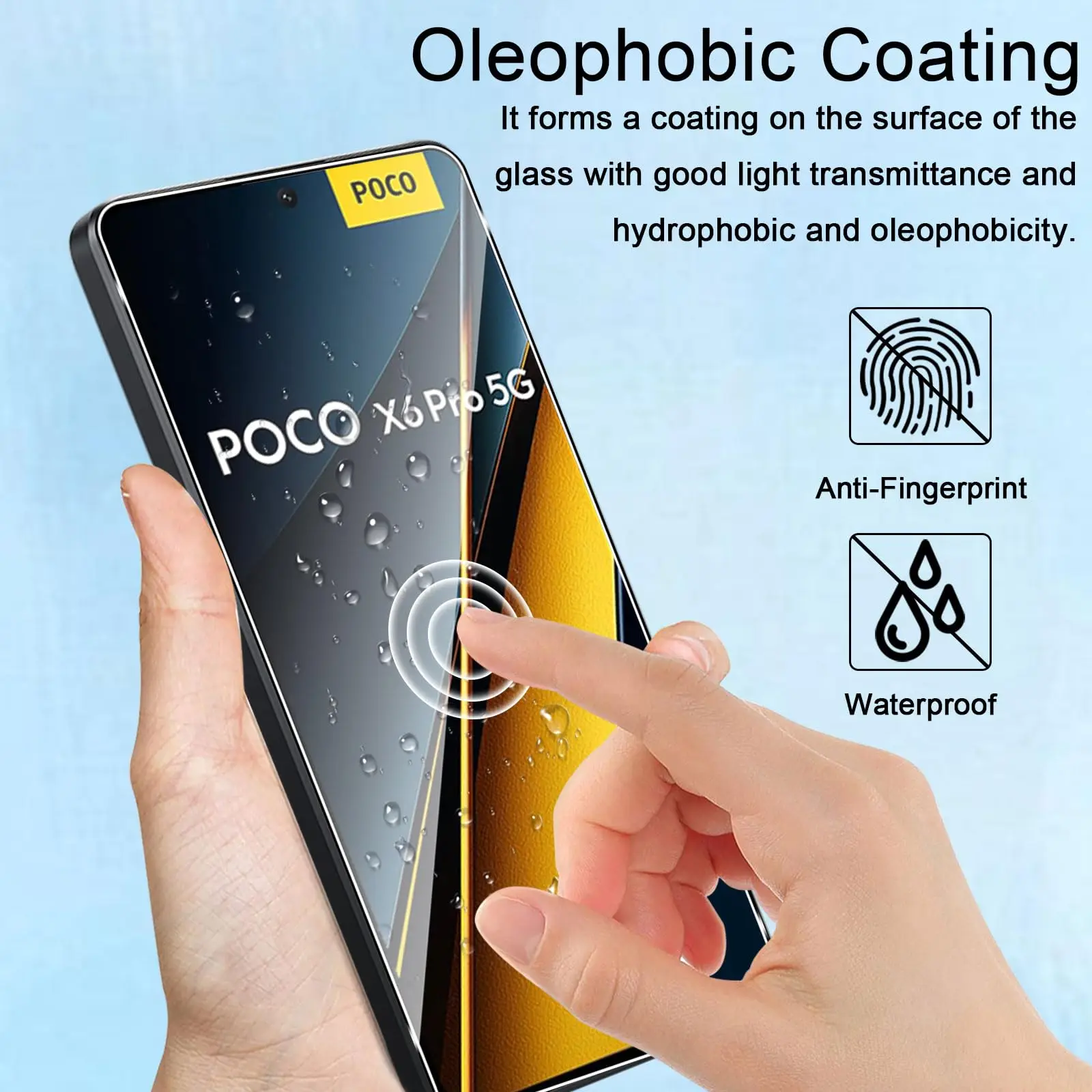 High Aluminum 9H HD Clear Tempered Glass Screen Protector - Case Friendly