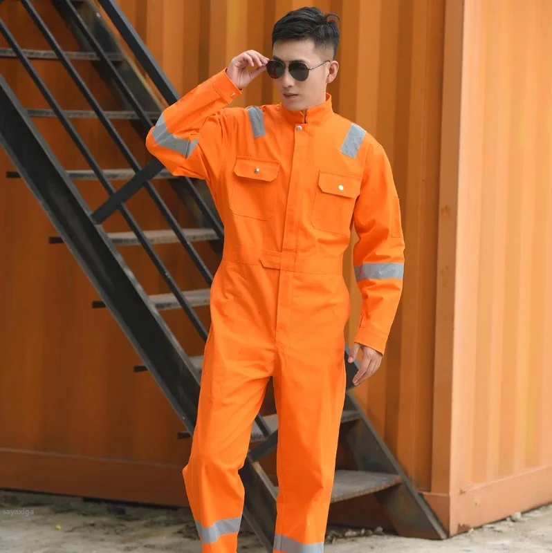 Spring Reflective Work Clothing Dust-Proof Working Overall