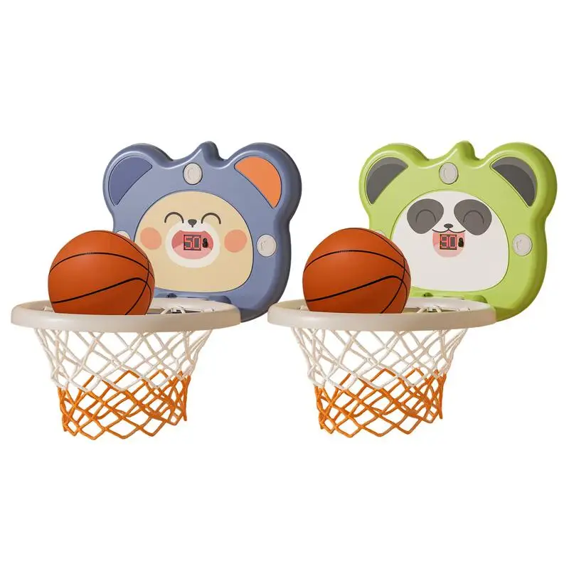 

Детский баскетбольный обруч, семейный набор для детей, спортивные игрушки для помещений с милым мультяшным дизайном, обучение и обучение