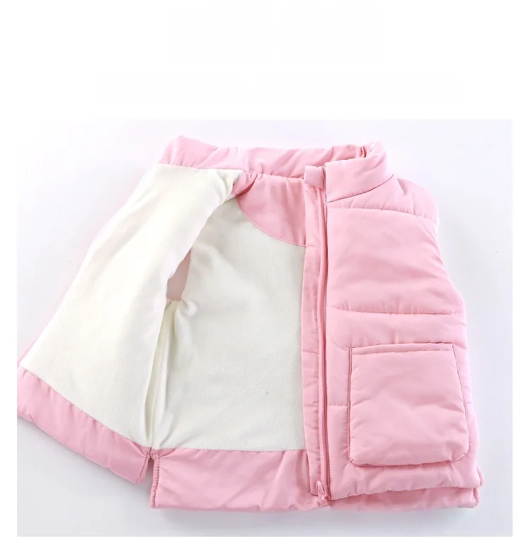 Kids Fleece Padded Sleeveless Jacket Warm Vest