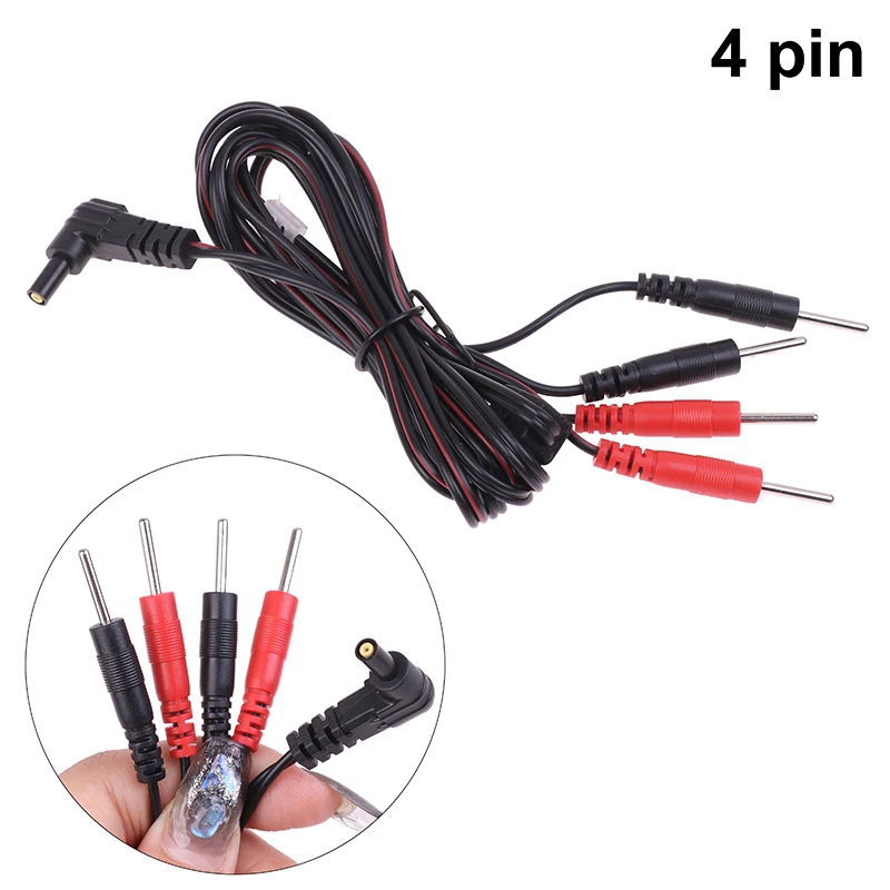 

1.2M 2.35mm Plug 2.0mm Pin Replacement Jack DC Head Electrode TENS Unit Lead Wires Connector Cables Digital Therapy Machine