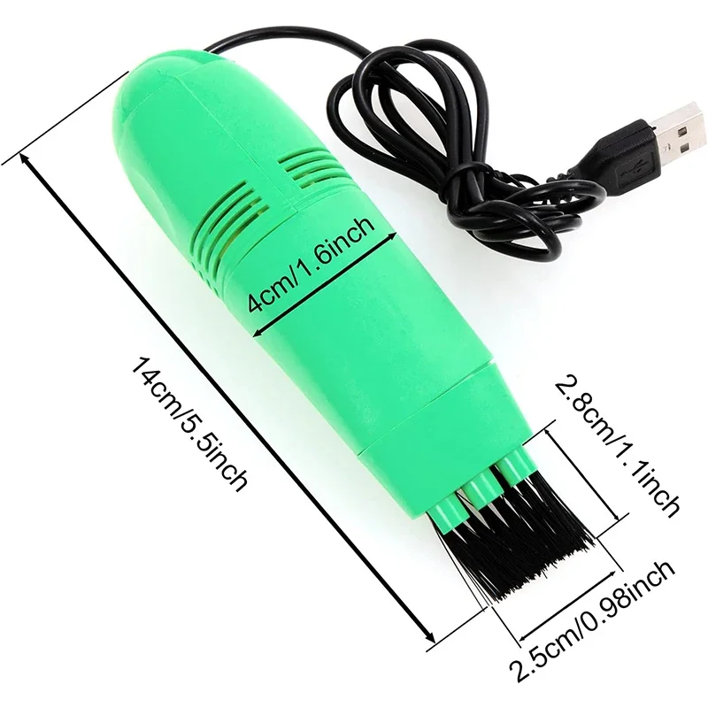 Portable Mini Vacuum Cleaner Keyboard Brush Laptop Shell Cleaner Dust Brush Handheld USB Vacuum Cleaner Computer Cleaning Tool 5