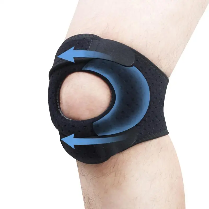 Patella Knee Brace Support Strap Adjustable Straps Wrap for Pain Compression Sleeve