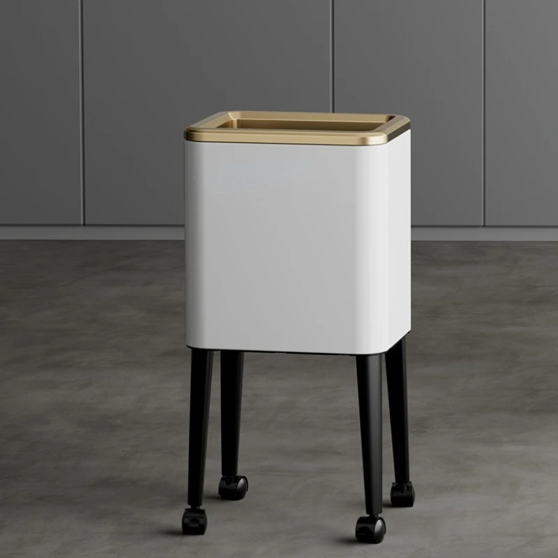 

Stainless Steel Trash Can with Feet without Lid