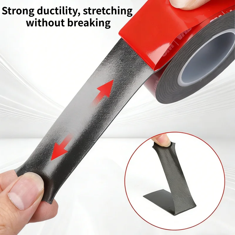 High-Strength Double-Sided Adhesive Tape for Secure Mounting - Black
