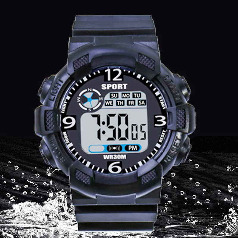 S4456605628d846debe244049b966161eW Military Digital Watch for Men Outdoor Men's Sports Watches Clock Waterproof Luminous Chronograph Student Electronic Wristwatch Mallzona