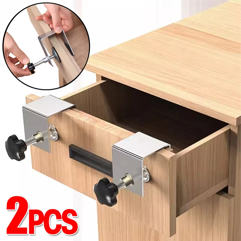 Universal Drawer Front Installation Clamps Holder Woodworking Aids Jig Cabinet Tools Drawer Panel Clips Furniture Accessories