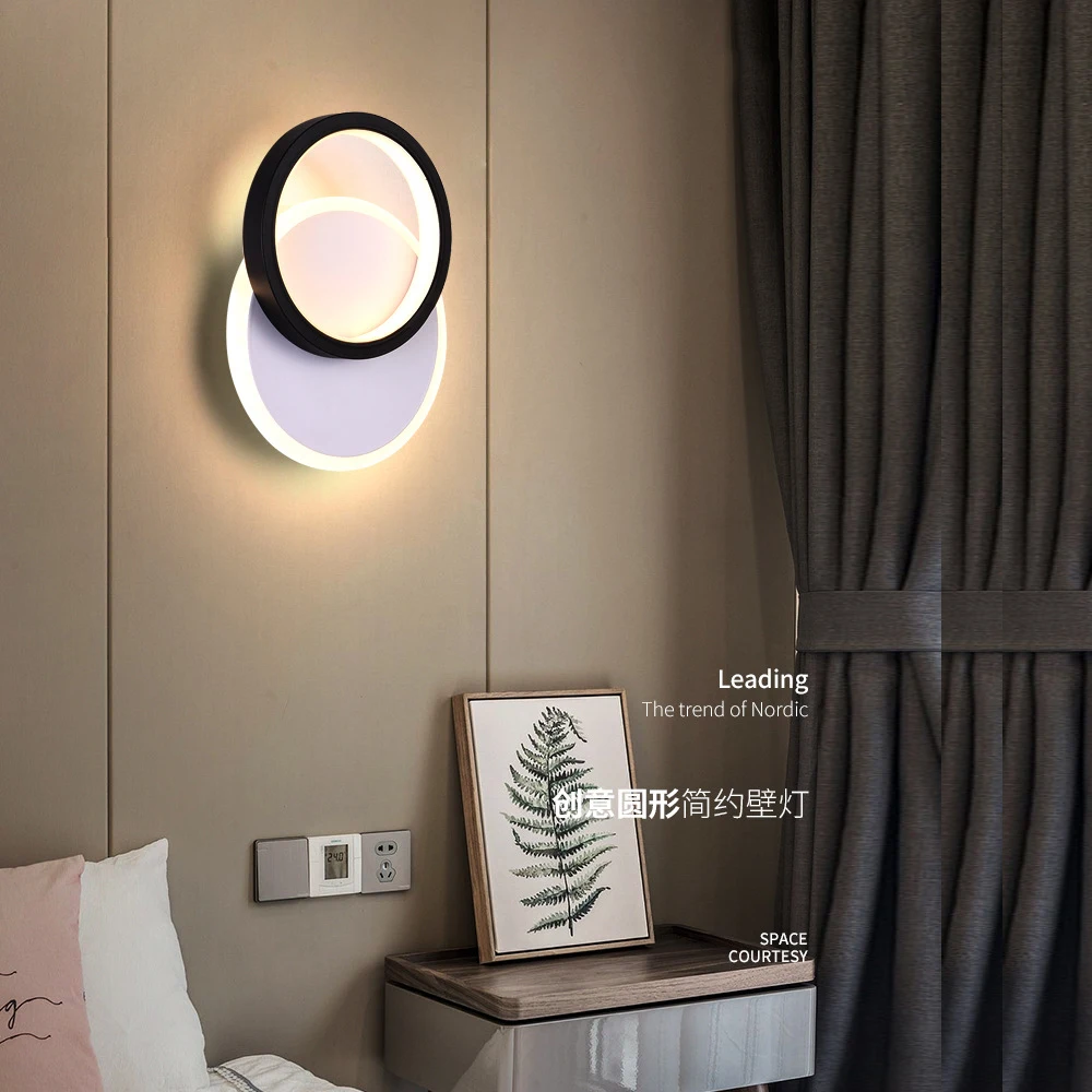 LED Wall Lamp For Bedroom Bedside Living Room Aisle Corridor Stairs Modern Indoor Sconce Home Decorative Light Fixture