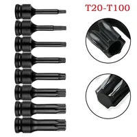 Adaptateur de douille Torx de 1/2 pouces, clé à douille d'entraînement à percussion, tête d'adaptateur, outils de réparation automobile T20 T25 T27 T30 T35 T40 T45 T50 T55 3