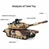 1:32 RC Battle Tank Remote Control Shooting Tank Heavy Large Interactive Military War With Shoot Bullets Electronic Car Boy Toy 4
