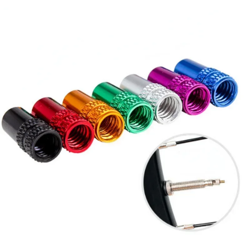 Aluminum Alloy Road MTB Track Racing Bike Tube Tyre Bicycle Tire Wheel FV French Valve Cap Presta Valve Bike Accessories 4Pcs bicycle tire valve cap bicycle valve cap valve cap valve caps