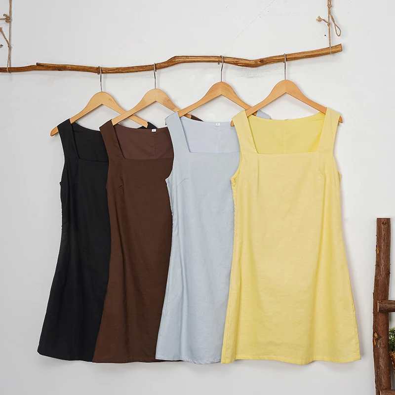 white christmas dresses Vitamin A Mari Maxi Dress Black Crinkle Linen main image 0